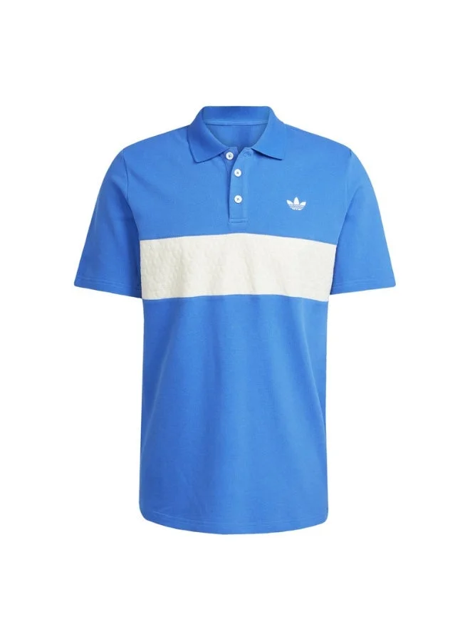 Adidas Q2 MONOGRAM SHI Blue Originals Men POLO SHIRTS